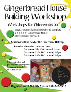 Gingerbread Workshop Poster 2015