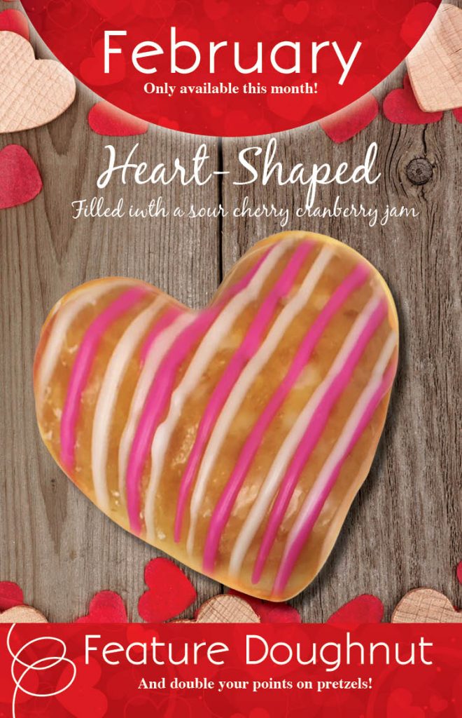 Invermere Bakery February Heart Doughnut