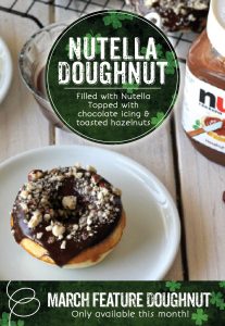 Nutella Donut at the Invermere Bakery this March